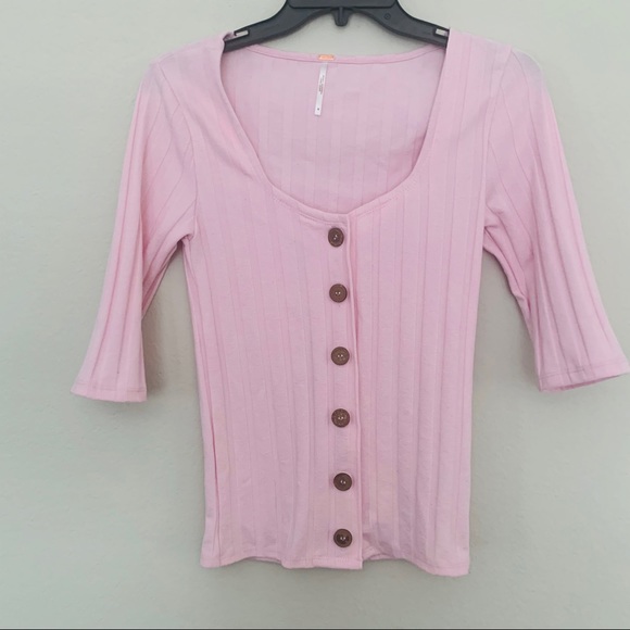 Free People Central Park Cardigan Pink Size Medium - Picture 4 of 6